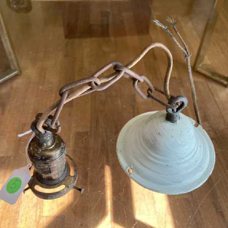 Similar Item 1 - Antique Hubbell Chain Light - Plain Socket Fitter Canopy Parts or Restore  5 of 7 Some Paint