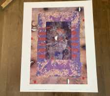 Vintage 1990s NASA Art Print Hubble Space Team Ionized Streamers From Galaxy by Lonny Schiff 11Wx14H 9of14