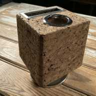 Related Item 4 - Vintage Swivel Desk Caddy Mid Century Desk Accessory Cork Chrome Pad Pencil Pins