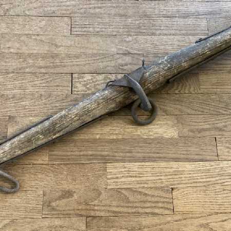 Antique Barn Décor Rustic Western Farmhouse Wall Hanging Old Wood Iron 30In Single Tree 4of8