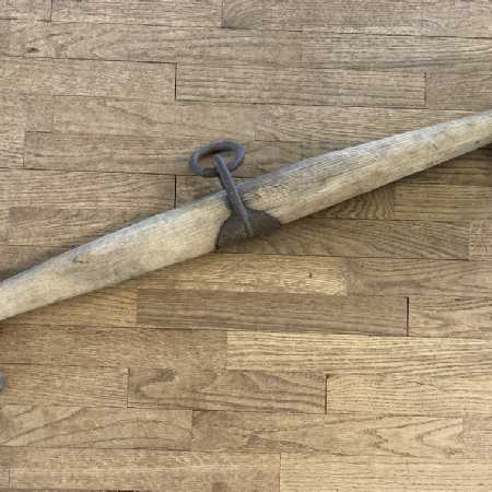 Antique Barn Décor Rustic Western Farmhouse Wall Hanging Old Wood Iron 35In Single Tree 5of8