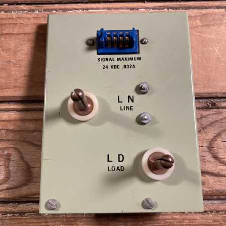 One Vintage Electrical Control Panel Pins Plugs Fuses Industrial Scrap Steampunk Art Display or Use