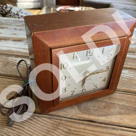 Vintage Wood Electric Mantel Shelf Clock Chime Seth Thomas For Parts or Repair
