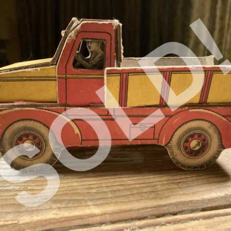 Similar Item 1 - 	Vintage Paper Toy Truck No. 2 Built-Rite Toys Assembled Diecut Cardboard 1930s