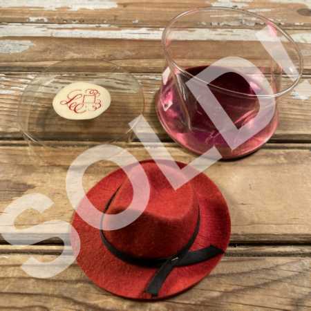 Vintage Doll Hat & Box Red Felt Fedora by Lee 1950s 1960s