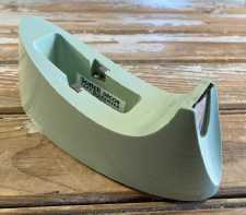 Vintage Mid Century Modern Desktop Tape Dispenser Mint Green Scotch Decor USA 1960s