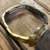 Vintage Ladies' Wrist Watch Futura Quartz Goldtone Band Blue Face Japan Mvmt China For Repair - Pic3