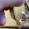 Vintage Ladies' Wrist Watch Futura Quartz Goldtone Band Blue Face Japan Mvmt China For Repair - Pic5
