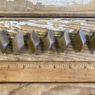 Related Item 1 - Vintage MCM Sculpted Wood Buttons Carved Stylized Diamonds Set of 7