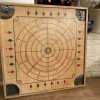 Vintage Antique Carrom Game Board 2-Sided Checkers Crokinole AS IS Warped Splits-Pic2
