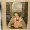 One Vintage Child Decor Framed Art Print Little Dutch Girl Lithograph 1940s 1950s 2 Scenes Avail-Pic2