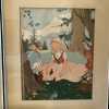 One Vintage Child Decor Framed Art Print Little Dutch Girl Lithograph 1940s 1950s 2 Scenes Avail-Pic3