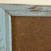 Vintage Handmade Bulletin Board Salvaged Aqua Blue Frame-Pic5