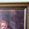 Large Vintage Framed Fine Art Print Rembrandt Girl With Broom Home Interiors Reproduction-Pic2