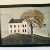 Large Vintage Framed Folk Art Print Warren Kimble Saltbox House With Flag and Swing 1990s-Thumbnail Pic