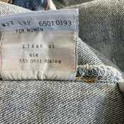 Vintage Levis 501 Denim Blue Jeans For Women Button Fly Red Tag New w- Tags 27Wx32L 1993 USA-Pic8