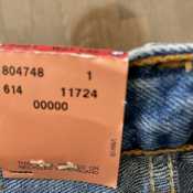 Vintage Levis 501 Denim Blue Jeans For Women Button Fly Red Tag New w- Tags 27Wx32L 1993 USA-Pic9