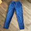 Vintage Levis 573 Denim Blue Jeans For Women Zipper Fly Orange Tag Sz 12 Preowned USA-Pic2