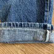 Vintage Levis 573 Denim Blue Jeans For Women Zipper Fly Orange Tag Sz 12 Preowned USA-Pic6