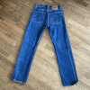 Vintage Levis 501 Denim Blue Jeans For Women Button Fly Plain Red Tag 26Wx30L Preowned USA-Pic5