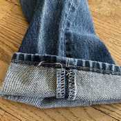 Vintage Levis 501 Denim Blue Jeans For Women Button Fly Plain Red Tag 26Wx30L Preowned USA-Pic6