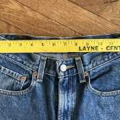 Vintage Levis 550 Denim Blue Jeans Zipper Fly Red Tag 27Wx28L Student Preowned Colombia-Pic8