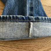 Vintage Levis 505 Denim Blue Jeans Zipper Fly Orange Tag 33Wx30L Preowned USA-Pic9