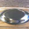 Vintage Stainless Steel Shallow Serving Bowl Candy Trinket Leaf Dish International Stainless 14x7-Pic3