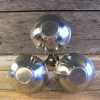 Vintage Stainless Steel 18-8 Candy Dish 3-Bowl Snack Tray International Decorator 9x9x6-Pic2