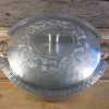 Vintage Everlast Etched Hammered Aluminum Covered Casserole Serving Dish Glass Insert 9.5Wx3H-Pic2