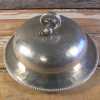 Vintage Hammered Aluminum Covered Dish Cheese Ball Platter Buenilum 6.5x4H-Pic2