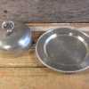 Vintage Hammered Aluminum Covered Dish Cheese Ball Platter Buenilum 6.5x4H-Pic3