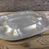 Vintage Etched Aluminum Serving Tray Vegetable Platter 7 Wells Flower Band Handles 13Lx10W-Pic2