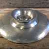 Vintage Metal Lazy Susan Centerpiece Aluminum Serving Tray Lilies Nasco 1950s 14.75W-Pic5