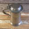 Vintage Lidded Stein English Pewter Stamped Made In Sheffield England 6.75H-Pic2