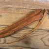 Vintage Tooled Leather Fish Knife Sheath Martiini Finland 8-Inch Long - Writing on Back-Pic3