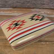 Similar Item 1 - Vintage Porcelain Playing Card Trinket Box Southwestern Motif Double Card Set w- Cards Missing 