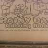 Vintage 1953 Diecut Coloring Book Rainy Day Saalfield Publishing 30 Pages - Uncolored-Pic5