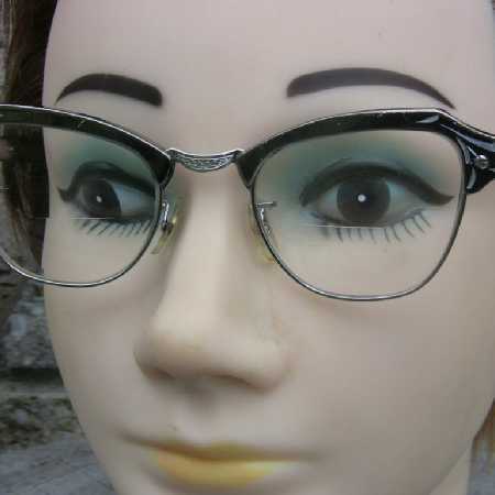 Vintage Wayfarer Eyeglasses Silver ALUM Metal Frames 12KGF Vintage Bausch & Lomb