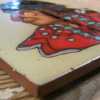 Vintage Ceramic Art Tile Trivet Native American Indian Chief C. Teissedre 1980s 6x6-Pic4