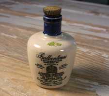 Vintage Miniature Stoneware Jug Ballantines Scotch Whiskey Scotland Possil 1900s