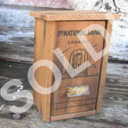 Vintage Novelty Bank Outhouse Bank Souvenir Bank Vintage Coin Bank Munising MI