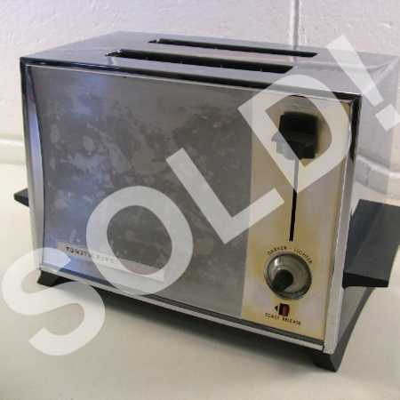 Vintage Chrome Toastmaster Automatic Pop-Up 2-Slice Retro Toaster B112 Works
