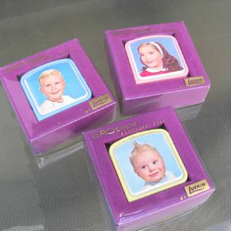 Vintage Lufkin Gro-Tape Keepsake Rule Ruler New Old Stock Baby Nursery Boy Girl PINK