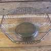 Vintage Silverplate Decorative Wire Bowl Bread Basket 9.5-In Dia-Pic2