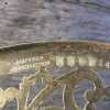 Vintage Silverplate Reticulated Plate Platter Engraved B Sheffield Reproduction IS Co 10-In Dia-Pic5