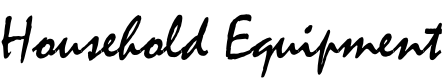 Household Equipment